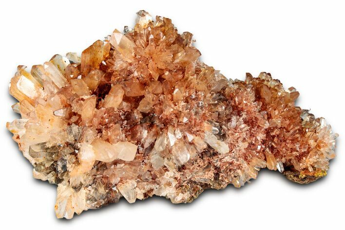 Sparkling Orange Creedite Crystal Cluster - Durango, Mexico #348151